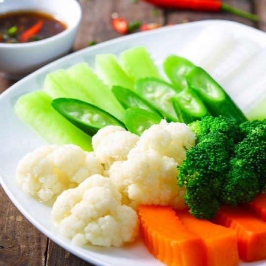 RAU THẬP CẨM LUỘC ( BOILED VEGETABLES )